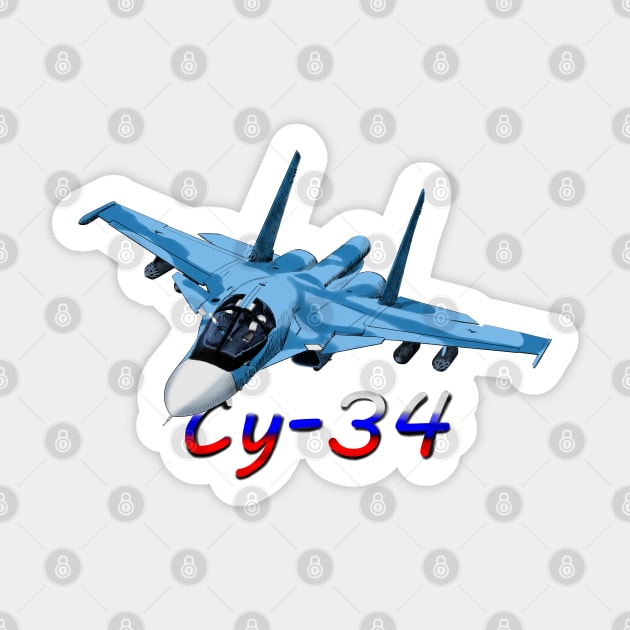 Suchoi Su-34 Sticker by sibosssr